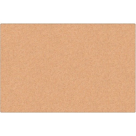 U Brands Cork Board, Canvas, Frameless, 36inx7/10inx24in, Natural UBR2875U0001